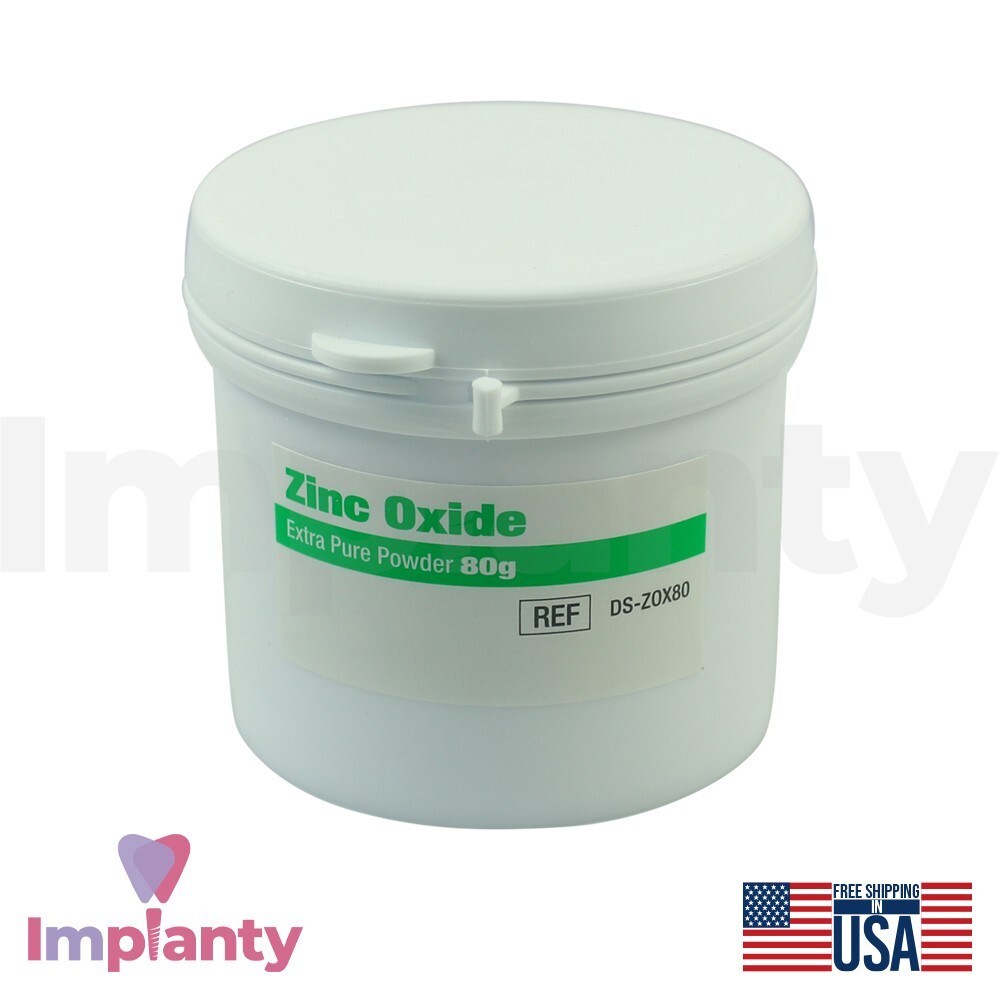 Dental Extra Pure Zinc Powder 80g 0xide Temporary Dressing Restoration Dentistry