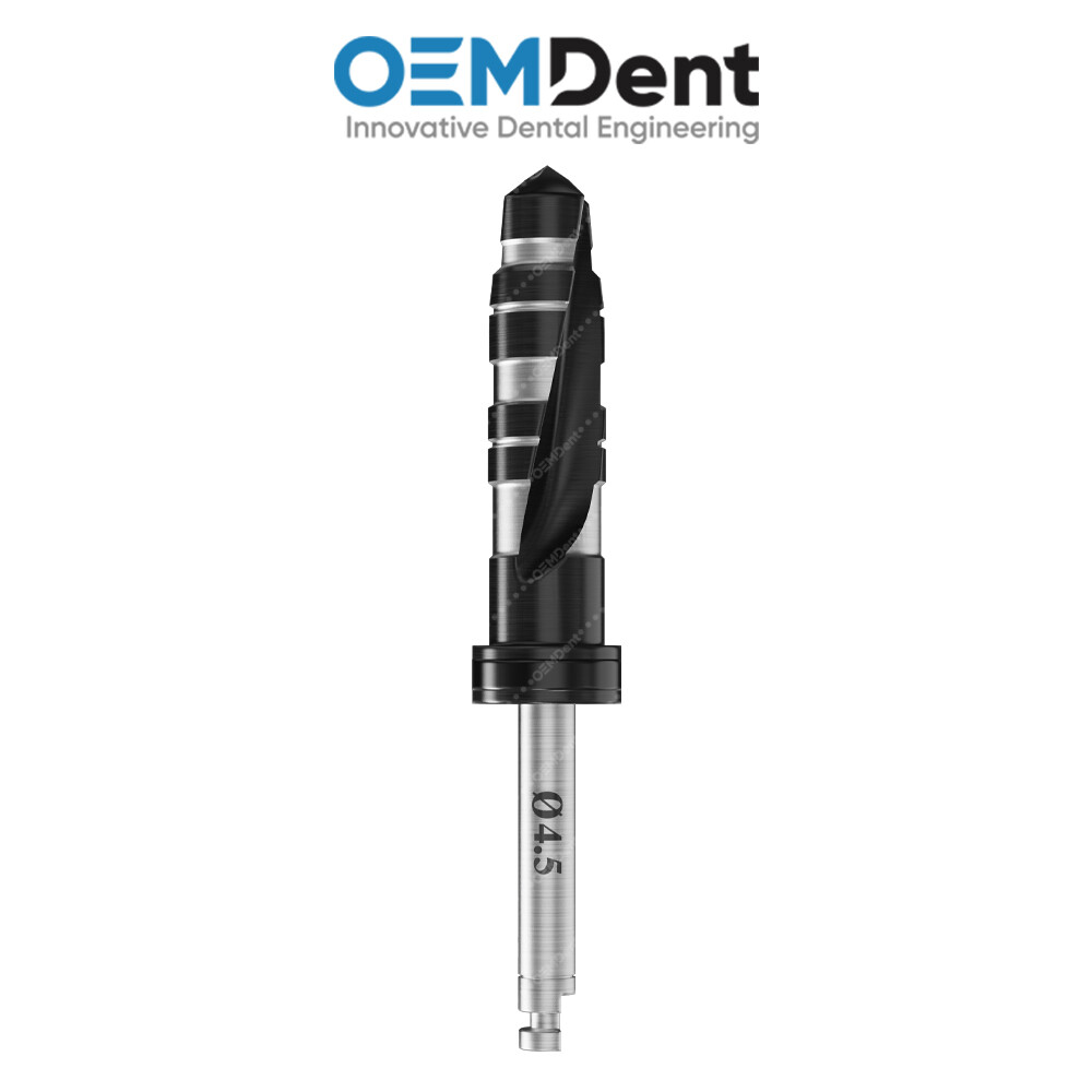 Carbon DLC Step Drills 16mm Universal Instrument Tool Dental Fixtures Placement