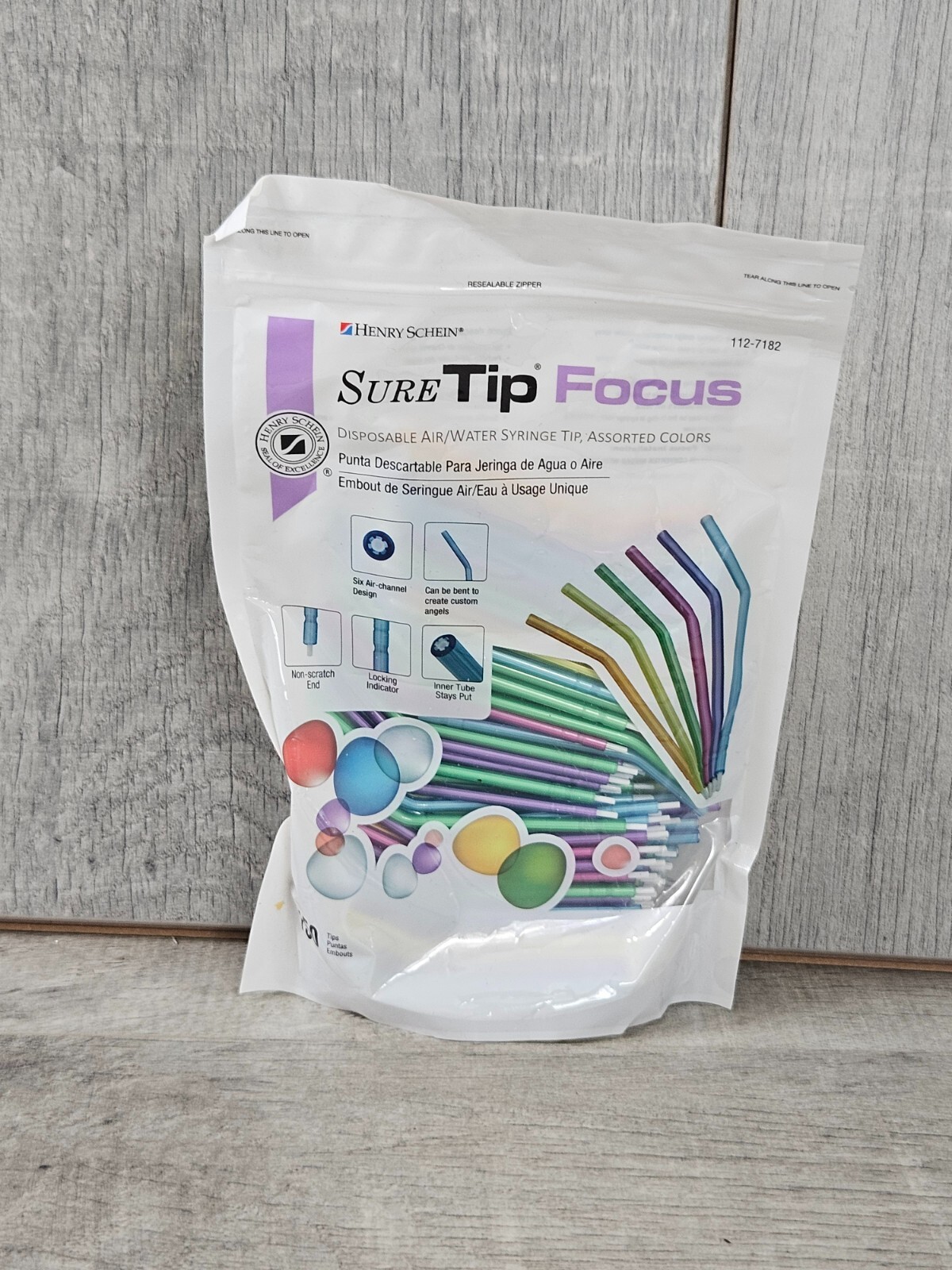 Henry Schein Sure Tip Focus 150 – syringe tip assorted colors
