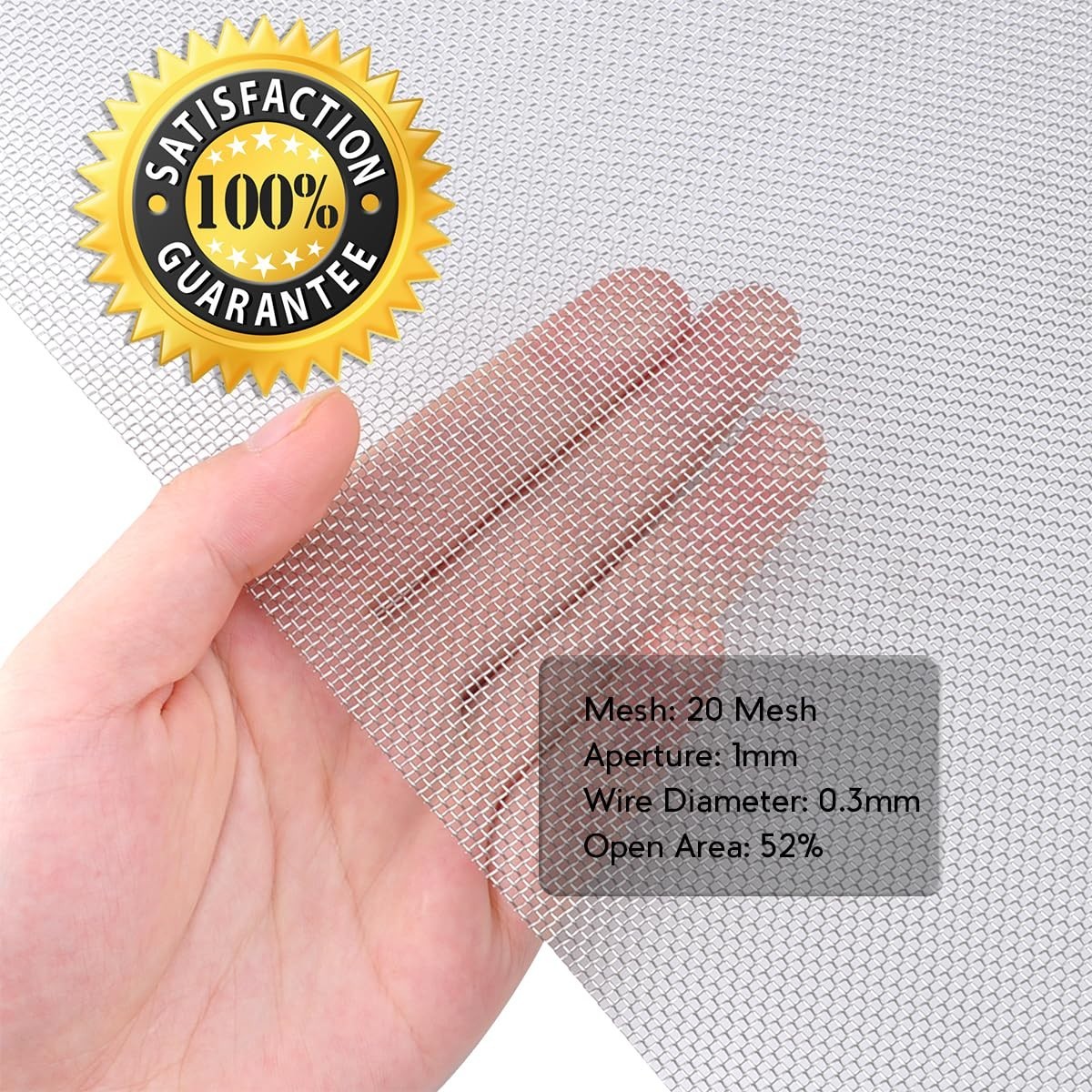 8-Pack Bendable Stainless Steel Wire Mesh Sheets 8.3”X11.8” for Garden & Craft