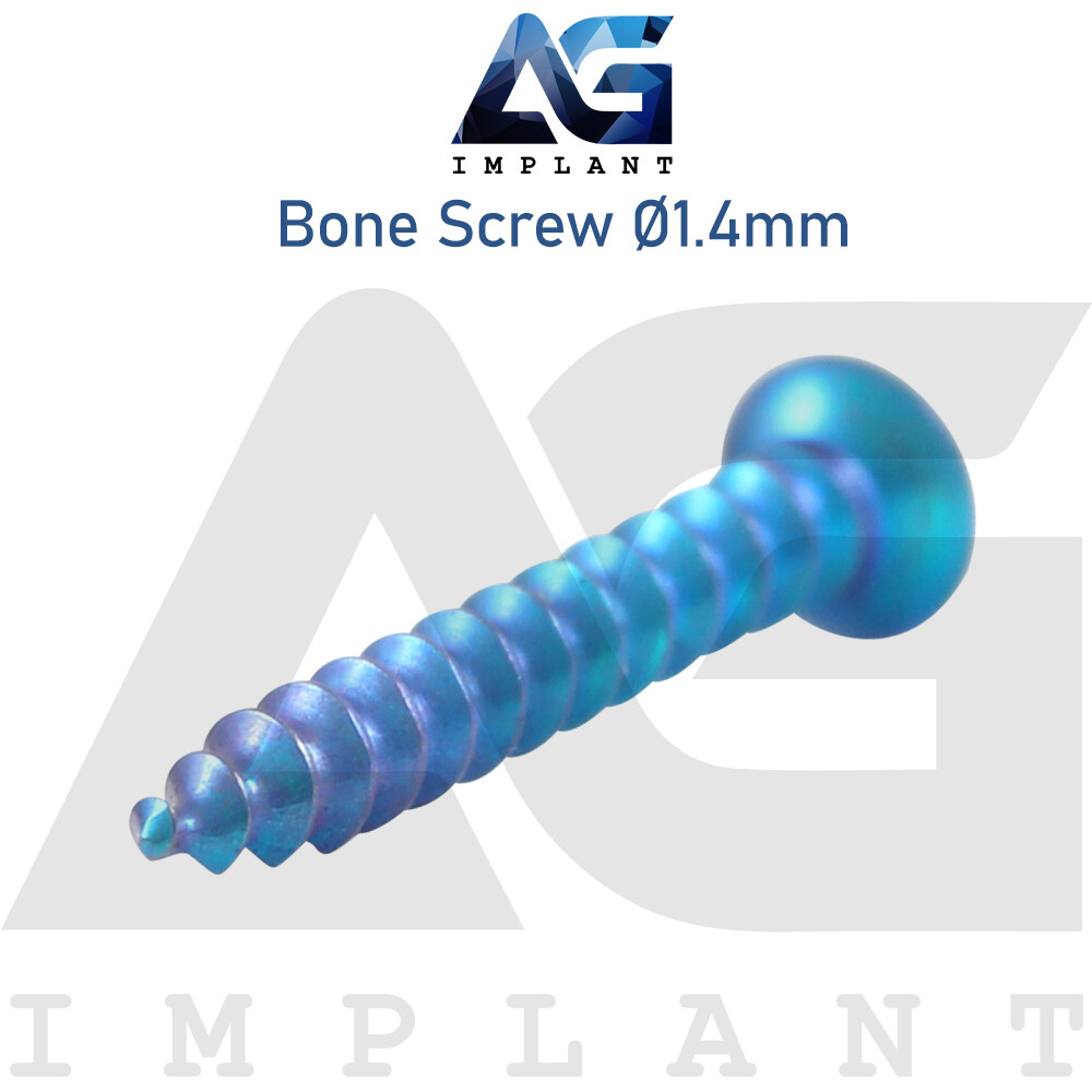 10 Titanium Screw Ø1.4mm Guided Regeneration GBR Dental Membrane Fix System