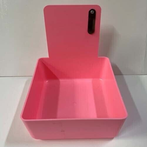 Pink Dental Lab Pan w/Stainless Steel Clip 20pk 7″ x 5¾” x 2½” Made in the USA