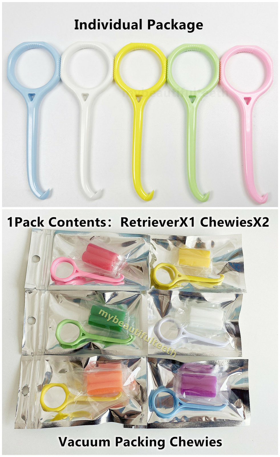 50Pks Dental Aligner Chewies Clear Tray Seater Retainer Retriever Take Off Tools