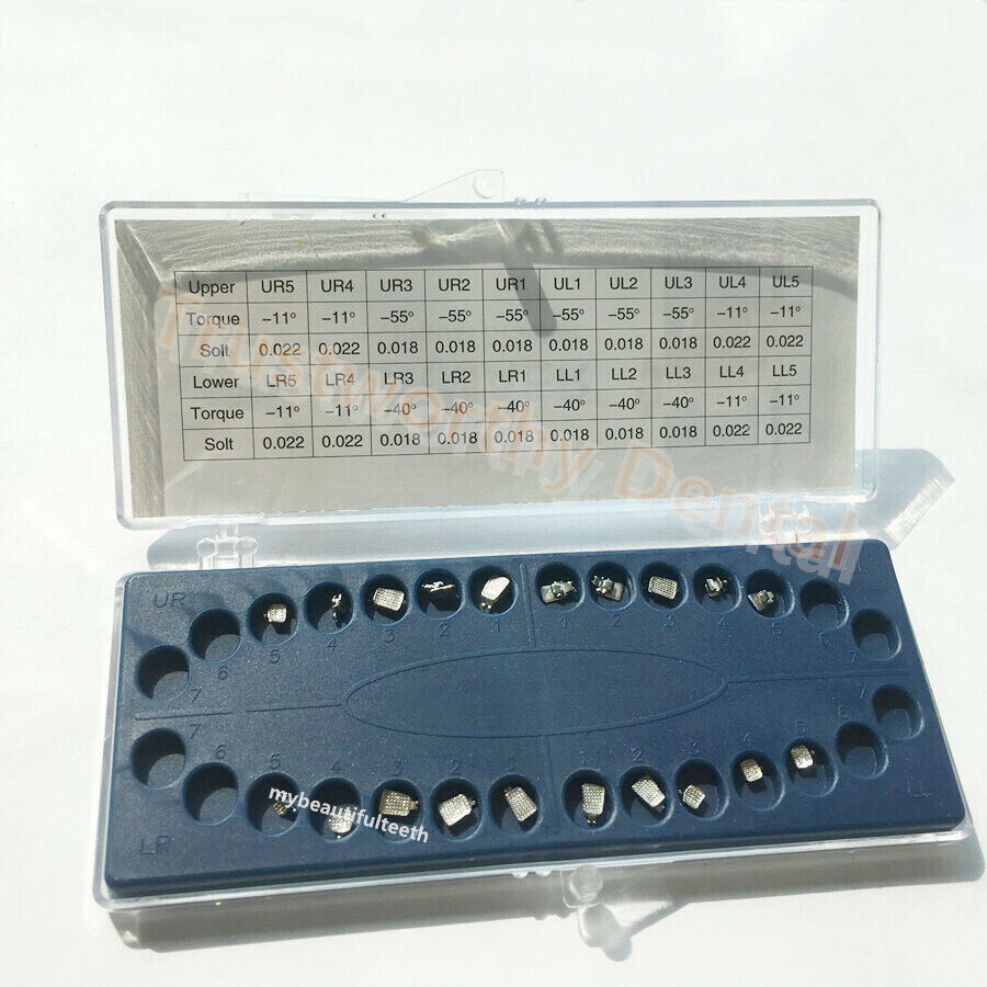 Dental Lingual Brackets Mini Metal Bracket 018 Orthodontic Invisible Inside