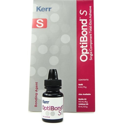 Kerr OptiBond S Total-Etch Dental Bonding Adhesive Refill Bottle 6m B 08-07-2026