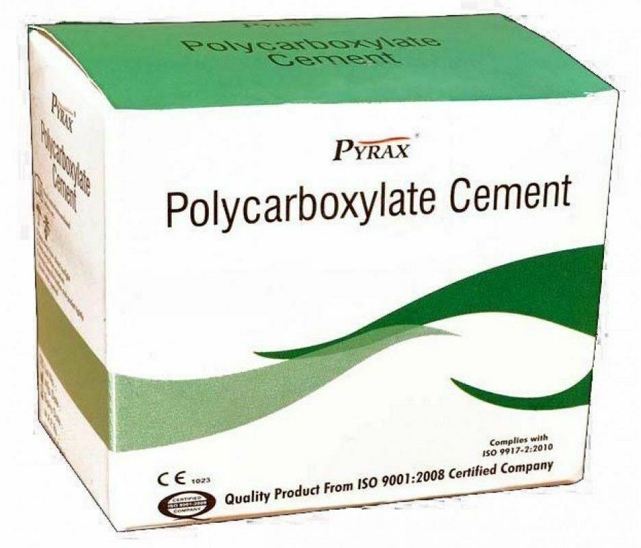 3X PYRAX POLYCARBOXYLATE CEMENT FOR LUTING CROWN N BRIDGE FREE SHIPPING LONG EXP