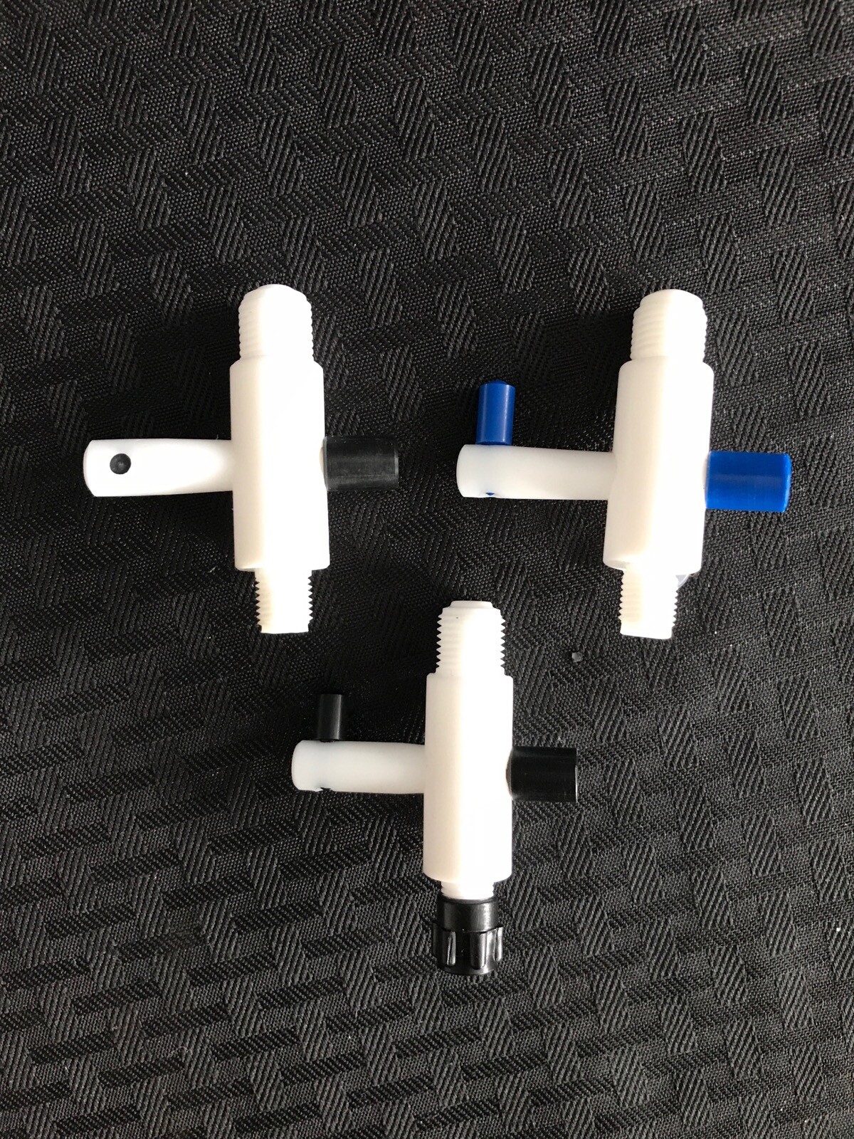 (3) LKB Glenco PTFE Teflon Flow Control Valve Adapter 1mm 3mm ID