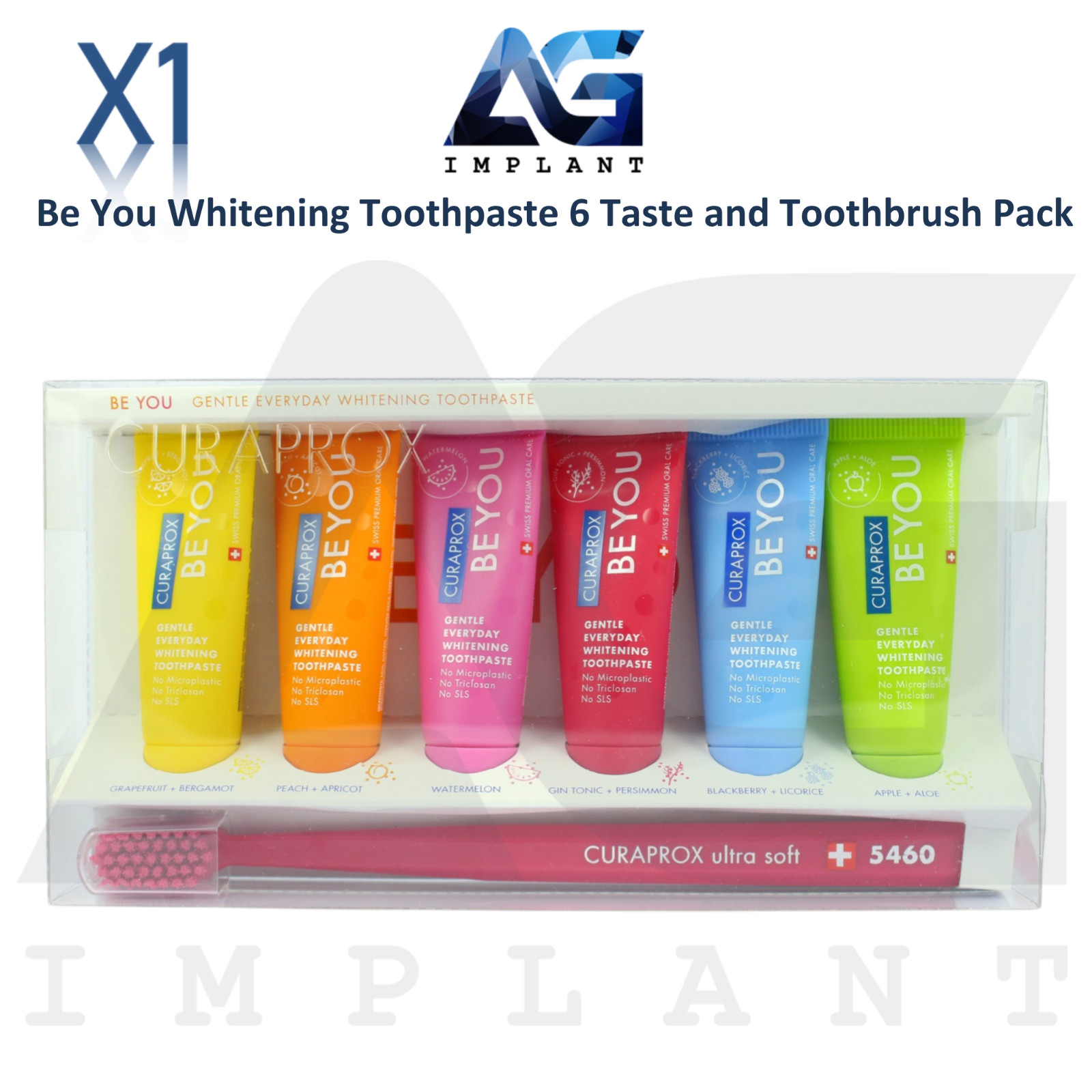 Be You Whitening 6 Flavors Toothpaste 10ml Toothbrush Pack Daily Oral Care