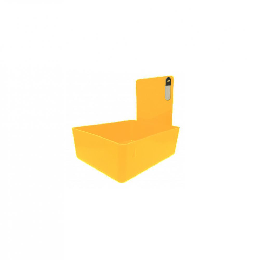 Keystone Yellow Plastic Lab Work Pan, 12/pack, Size: 7″ x 5″ x 2-1/2″