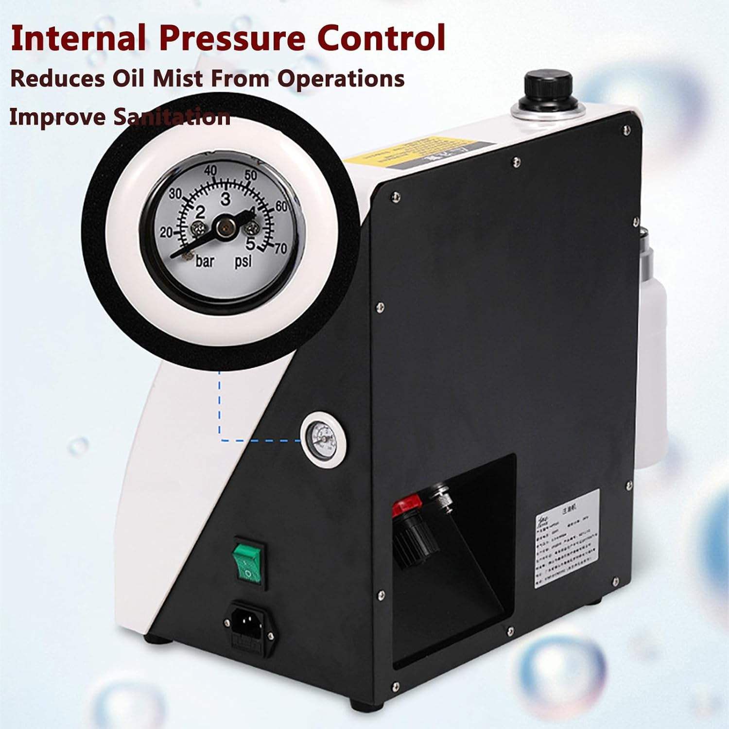 Dental Handpiece Oil Lubricating Machine Drill Oil Lubricator 4&6 Hole HP-330 US