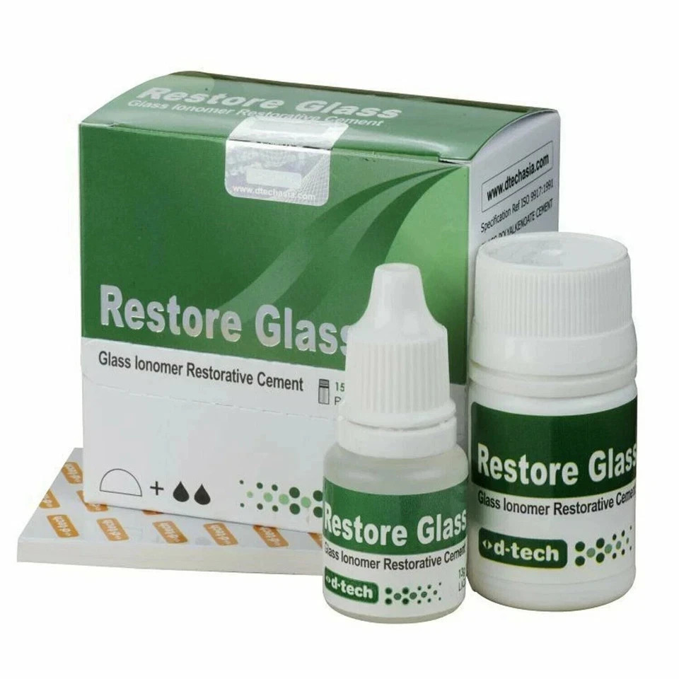 Restore Glass Ionomer D-Tech with Restorative Cement( FAST FREE SHIPING)
