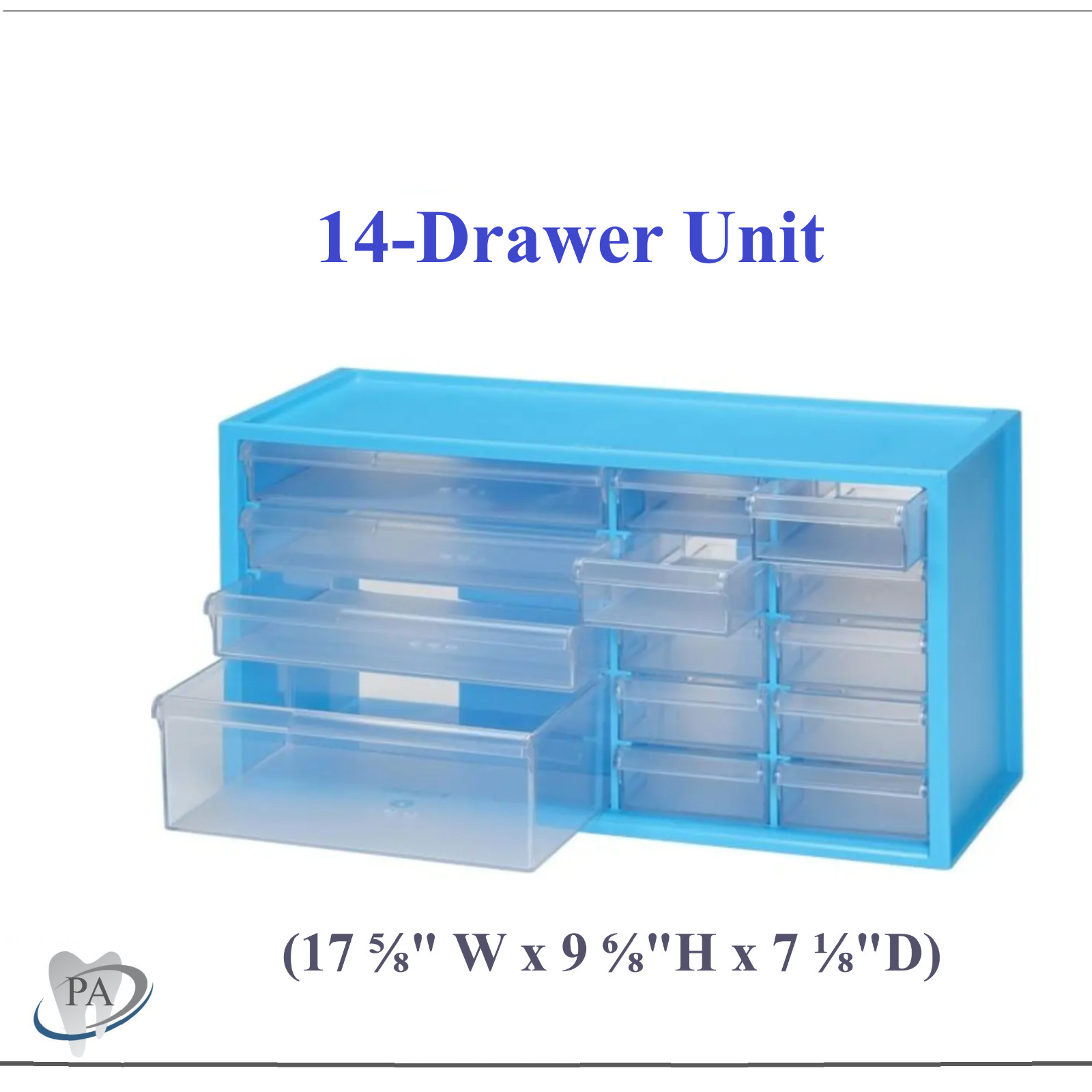 Dental Medical Benchtop Cabinet Organizer 14 / 20-Drawer Countertop Organizer