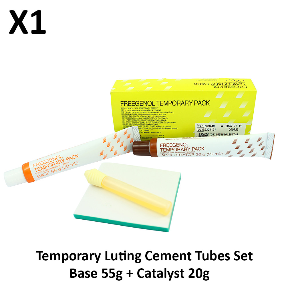 GC Temporary Luting Cement Dental Restoration Base 55g Catalyst 20g Tubes Set
