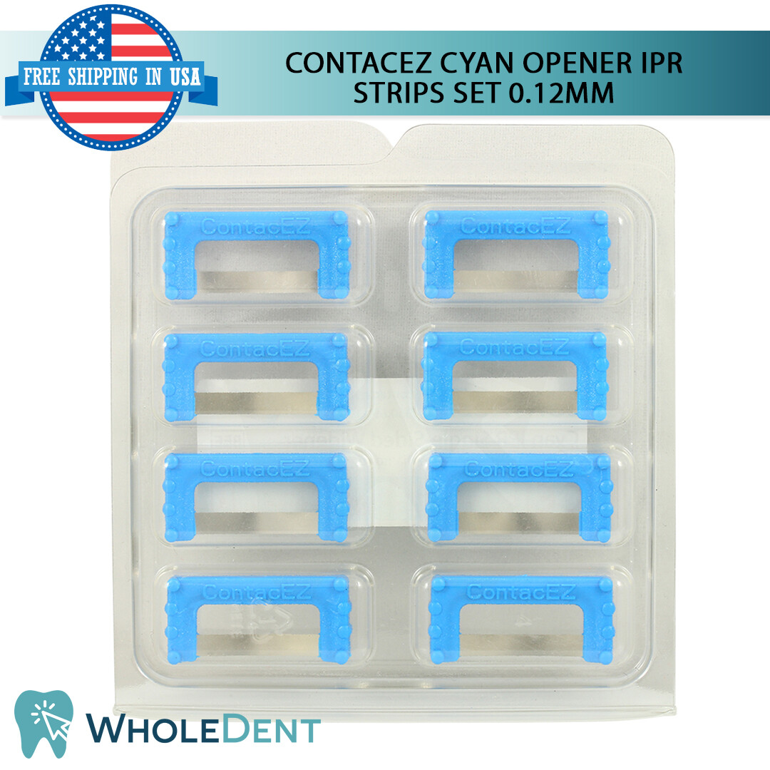 ContacEZ Cyan Opener IPR Plus 8 Strips Orthodontic Interproximal Reduction