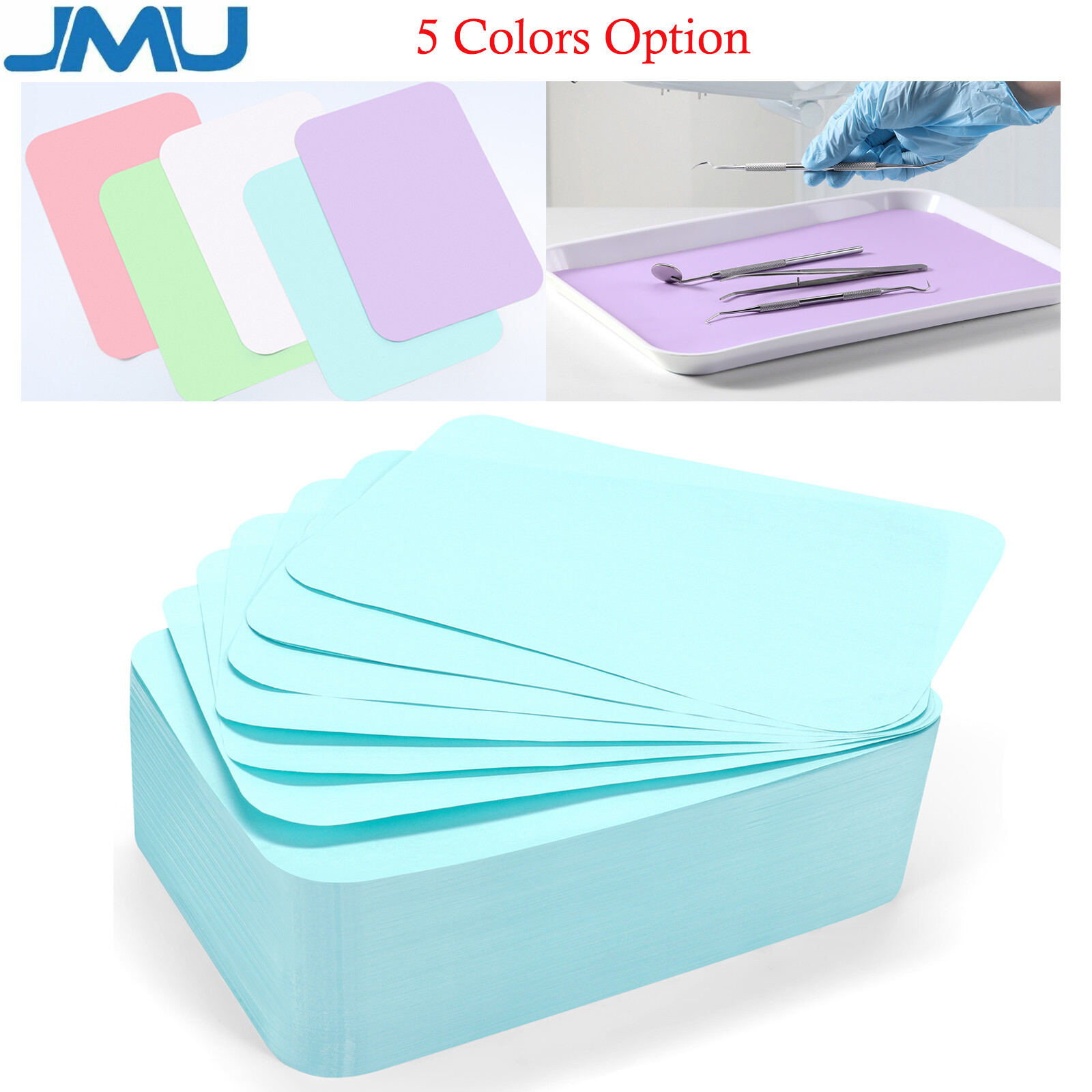 1000/Case JMU Dental Medical Paper Tray Cover Liner, Tattoo Size B (12.25″x8.5″)