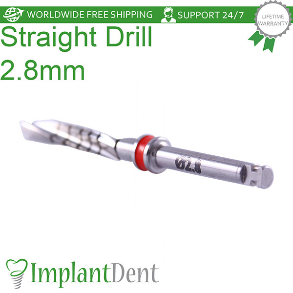 Dental Straight Drills 16mm External Irrigated 2.8mm Stainless Steel Tool