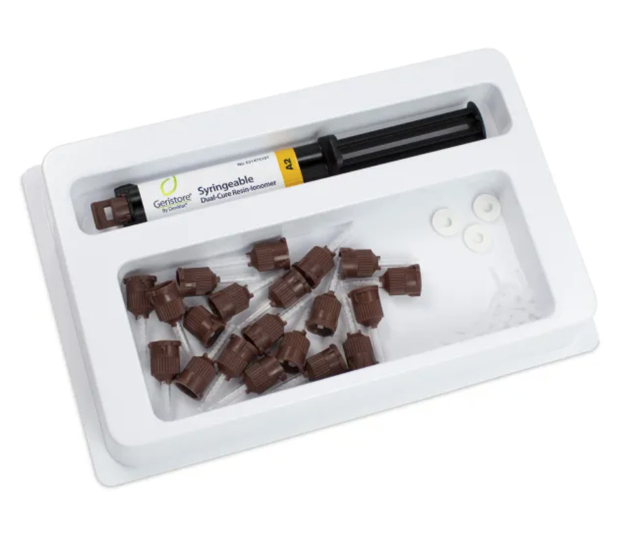 DenMat Geristore A3.5 Dual Core Resin Ionomer Starter Kit 1 Syringes 10gr each