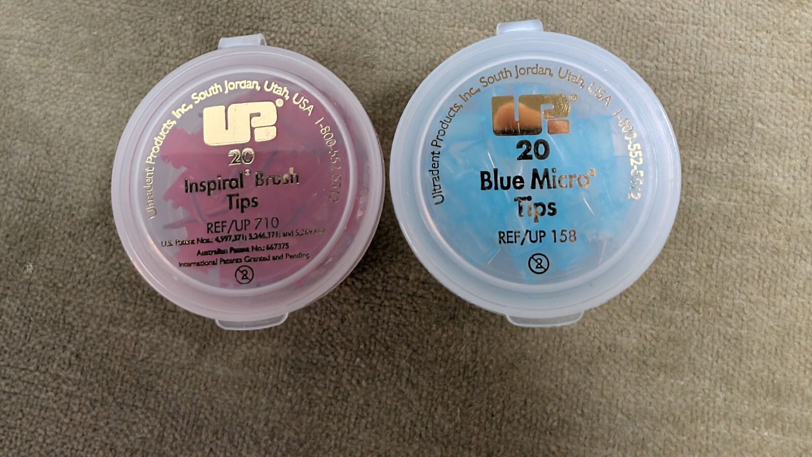 Lot of Dental Tips: Brush Micro Sani-Tip Gel Dispensing Disposable and more