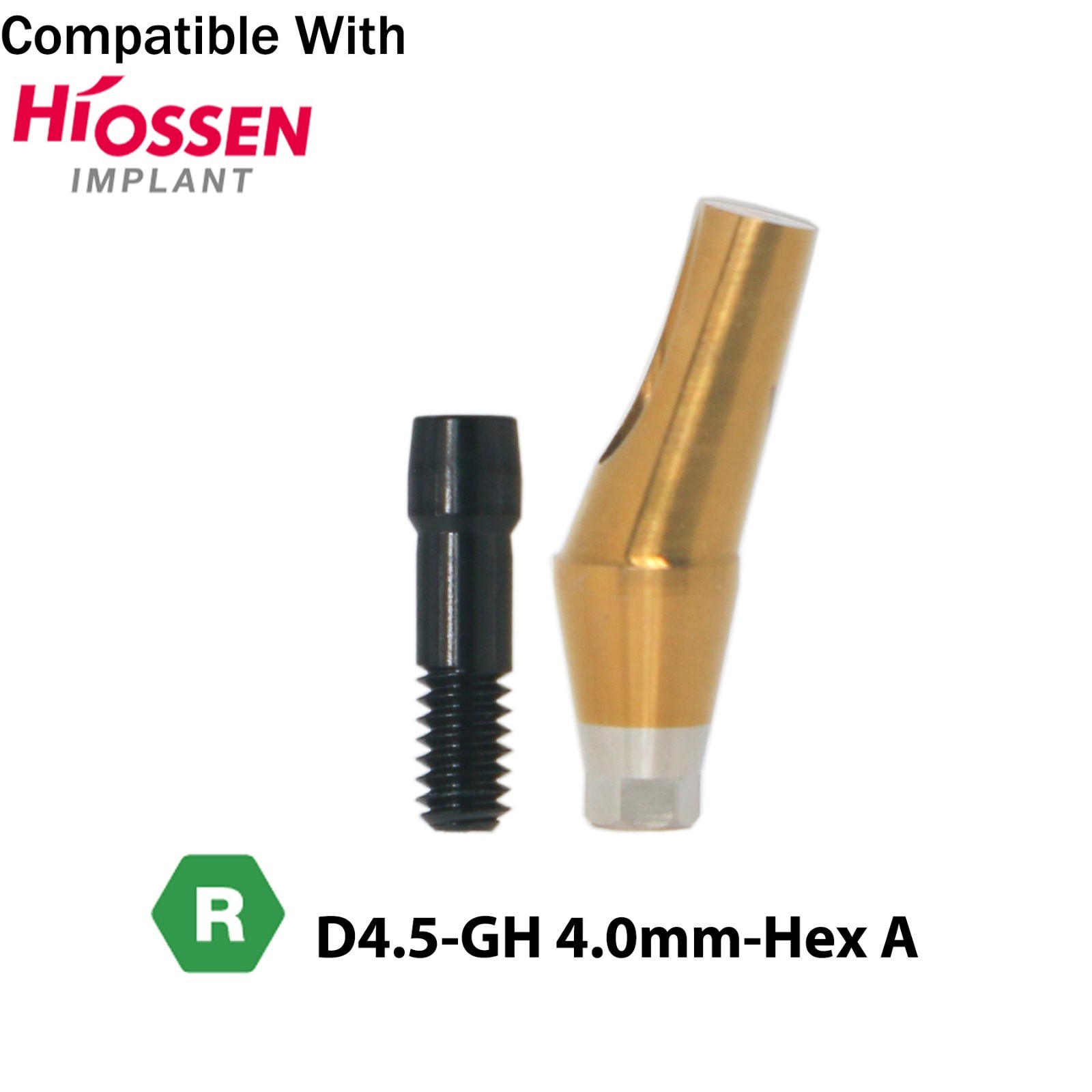 Dental 17° Angled Abutment Anatomic Fits Hiossen Osstem TS Hex Regular Platform