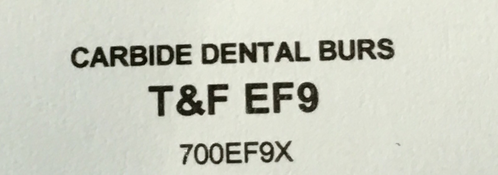 EF9. 12. BLADE T & F CARBIDE EF9, Made in USA, 🇺🇸 10 Burs. High Quality