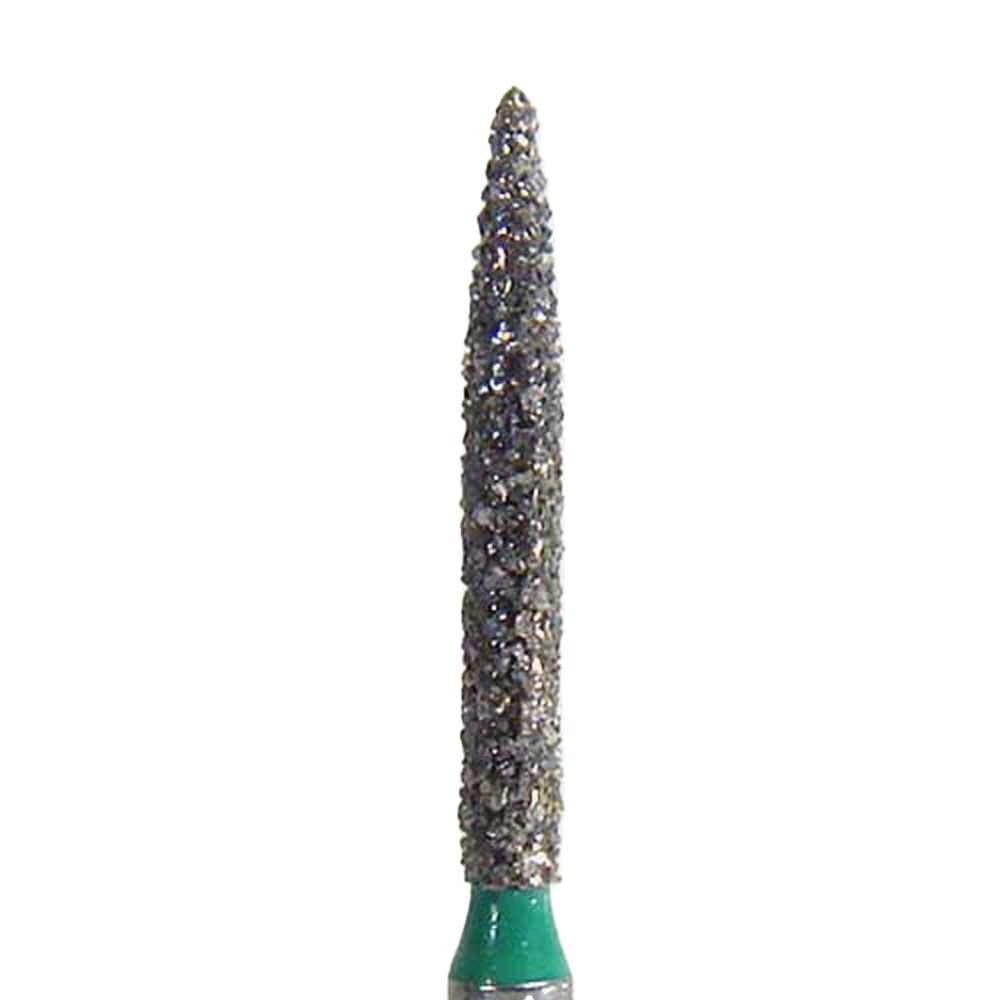 NeoDiamond FG #1512.10 Coarse Grit, Flame Shaped Disposable Diamond Bur, Pack