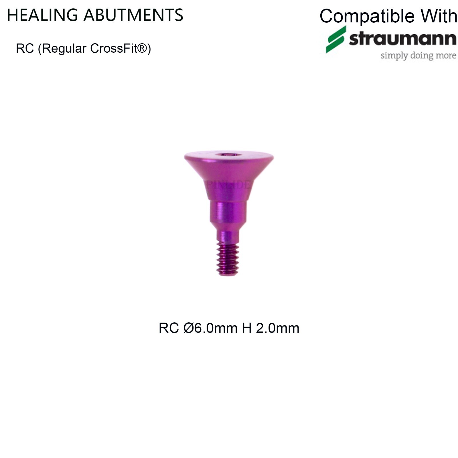Dental Healing Abutment Caps Screw RC Fits ITI Straumann Ø4.5/5/6.0/6.5