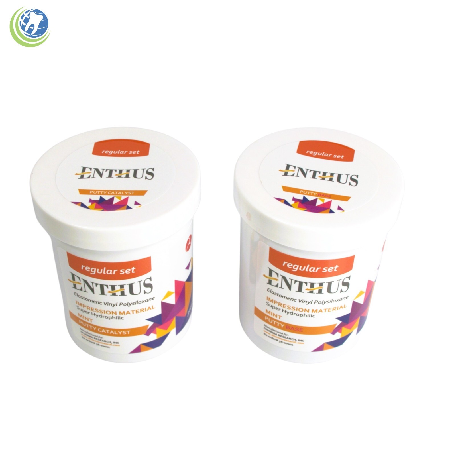 DENTAL VPS IMPRESSION MATERIAL PUTTY REGULAR SET 300ml BASE & CATYST ENTHUS