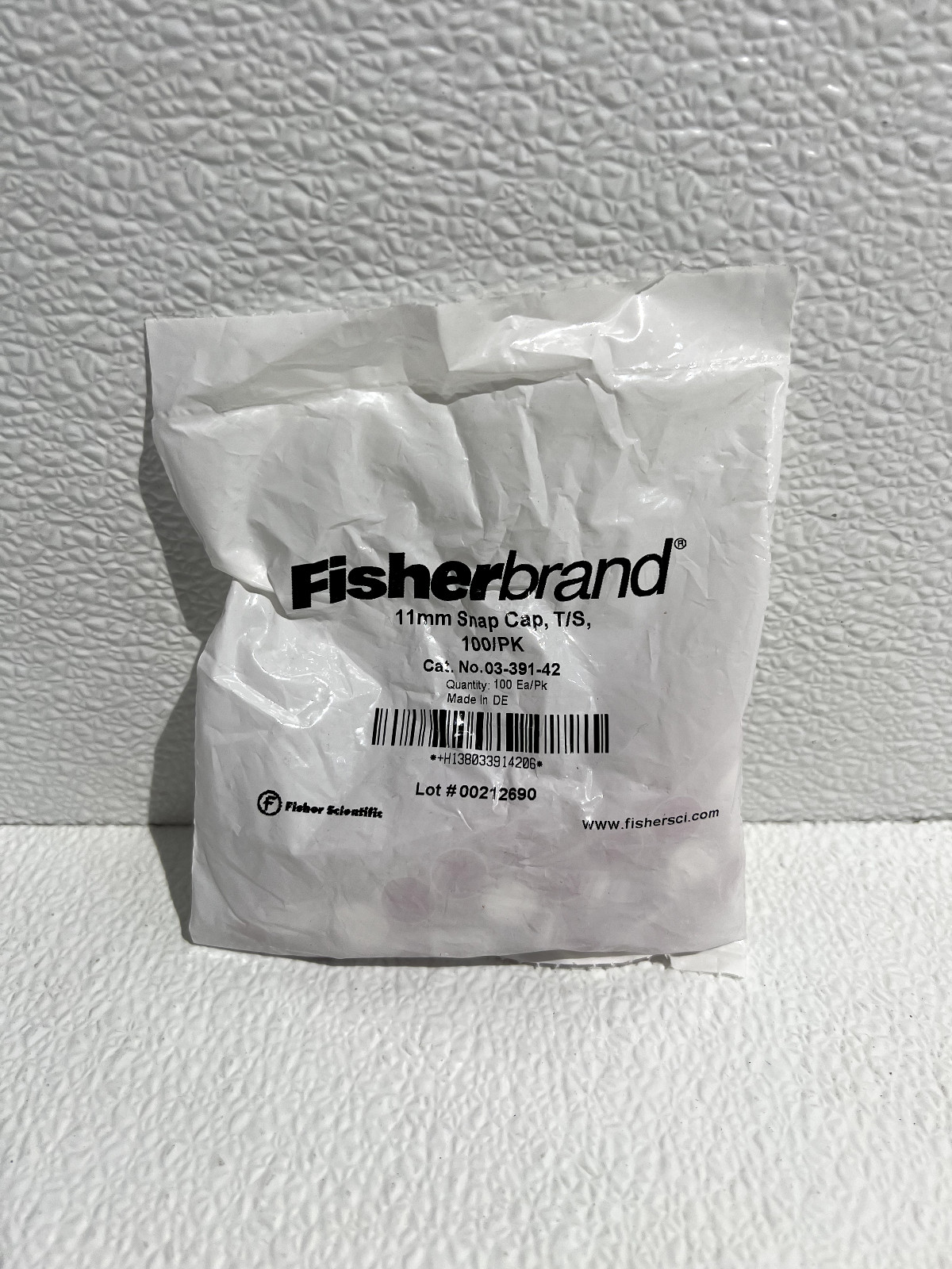 Fisher Scientific 11mm Snap Cap T/S 03-391-42