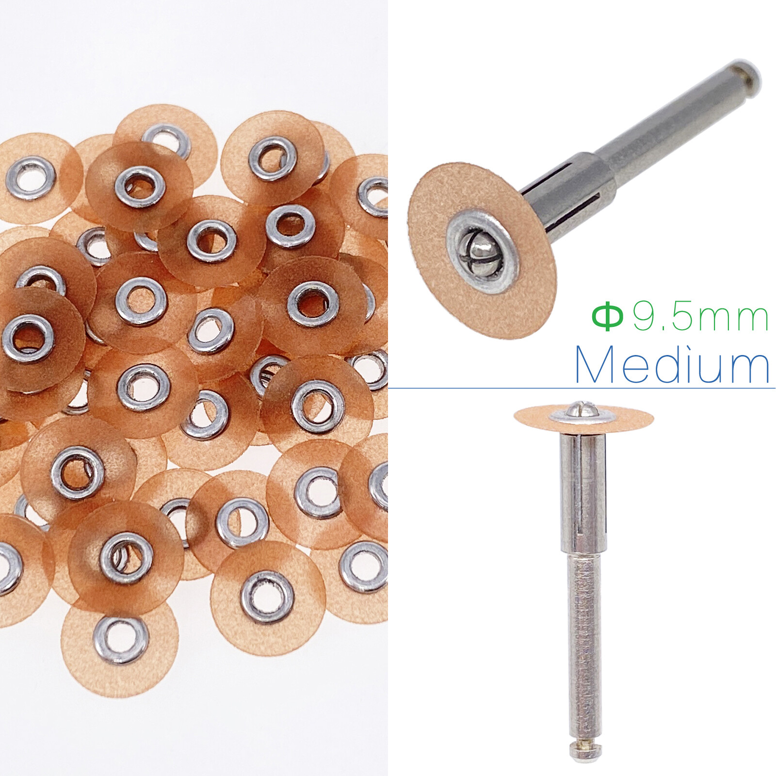 Dental Sof-Lex contouring polishing 2381 Pop-On discs 0.37″ 9.5mm or Mandrel