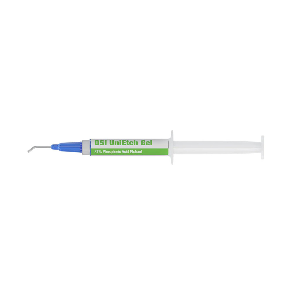 Dental DSI UniEtch Etching Gel 37% Syringe 3ml x 5pcs Dentin Conditioner