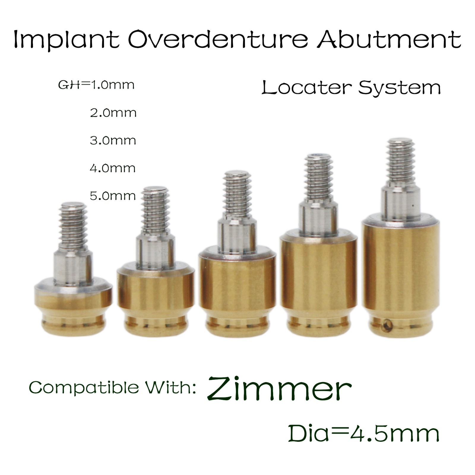 US Zimmer Biohorizons Tapered Internal Hex fits Locator Abutment 4.5mm Platform