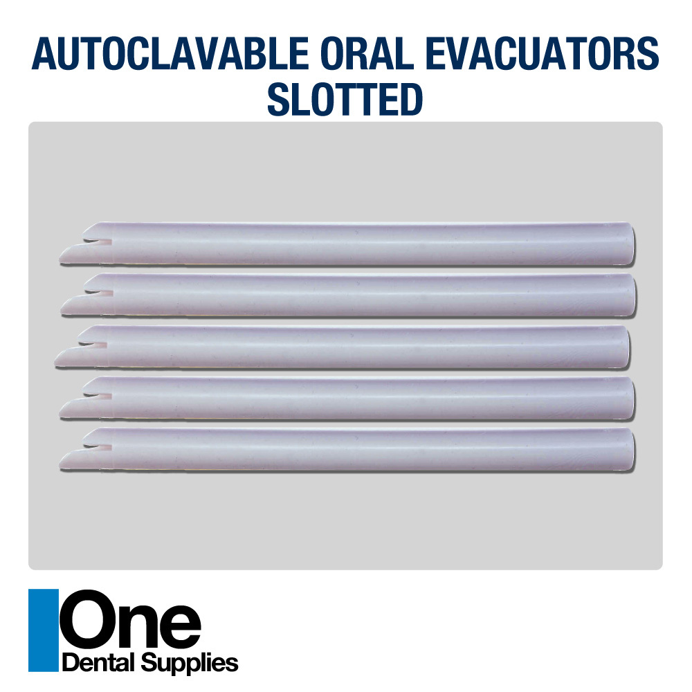 Dental Evacuators Slotted Autoclavable 200 pcs