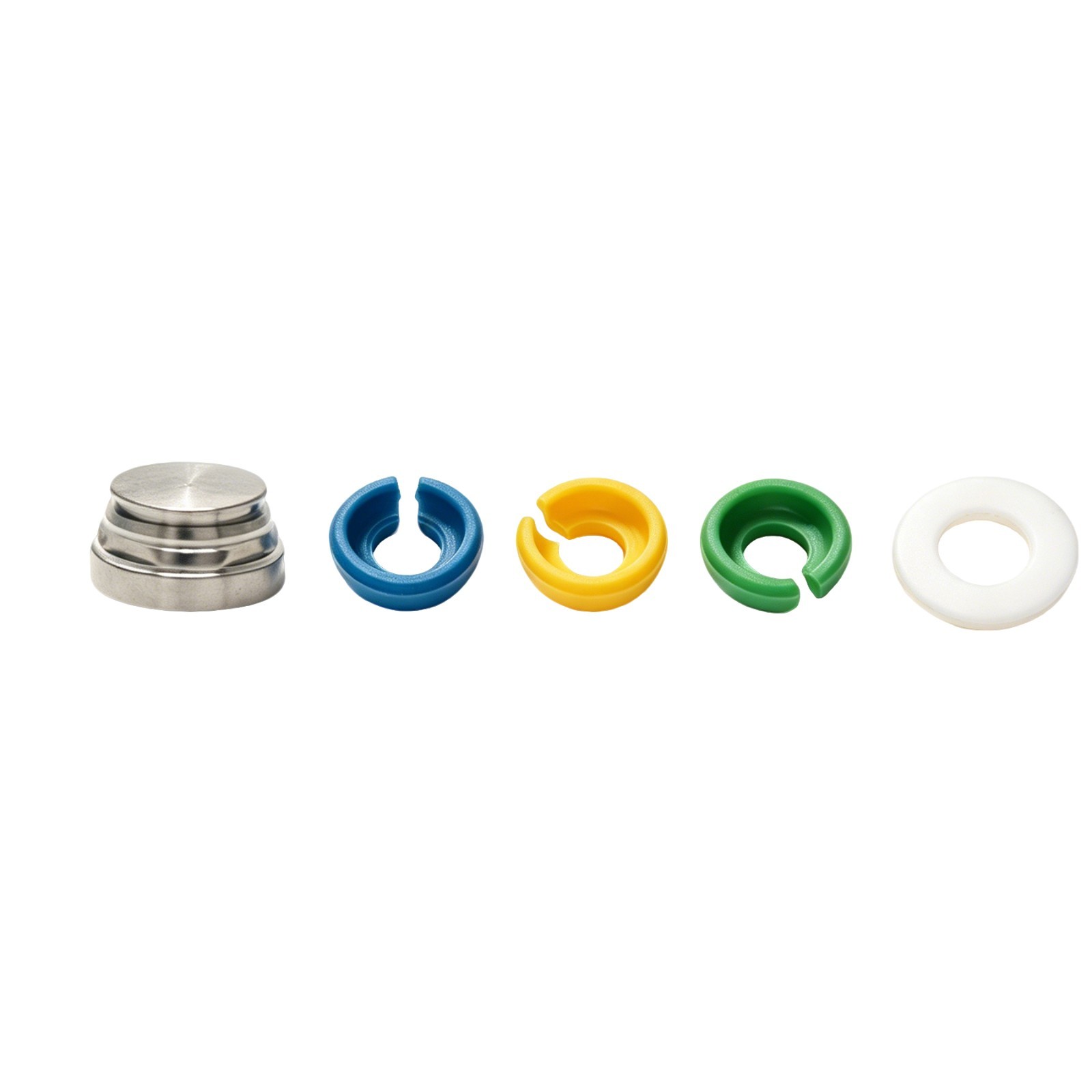 Implant Retention Inserts for Novaloc Overdenture Titanium Housing Kit PEEK Caps