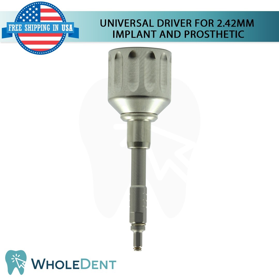 Universal Driver for 2.42mm Fixture & Prosthetics Internal Hex Connection Dental