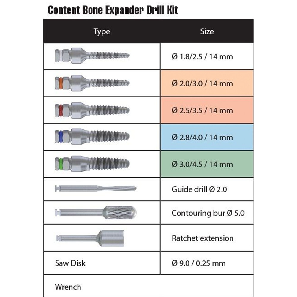 1pcs Dental Surgident Bone Expander Kit Surg ical Tool Impl ant Drills
