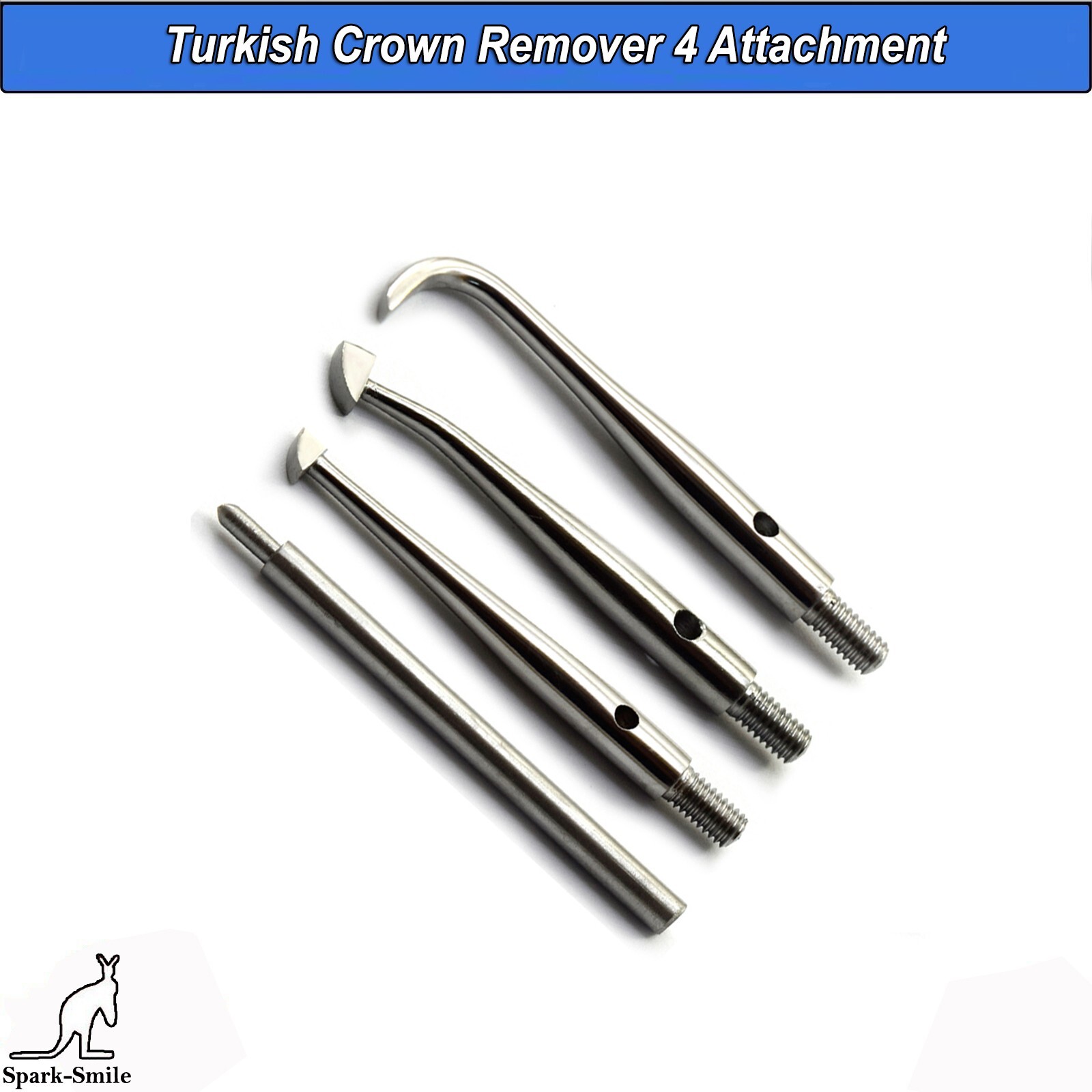 Orthodontic Turkish Crown Remover 4 Tip Bridge Restoration Lab Instruments