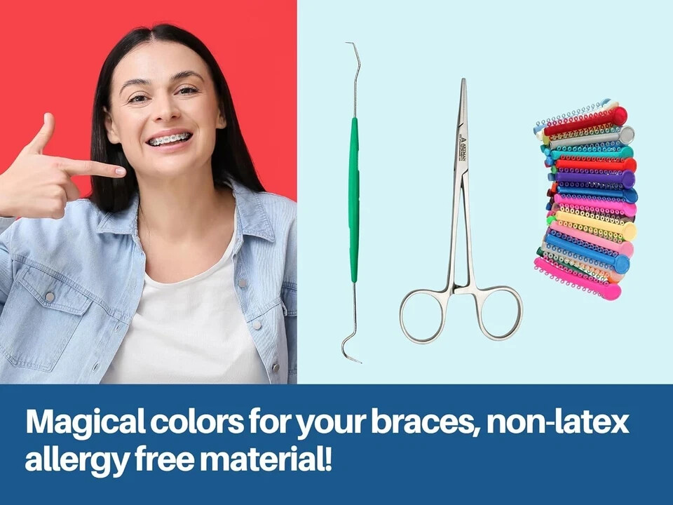Ligas para Brackets Ortodoncia Dental braces color changing kit orthodontic…