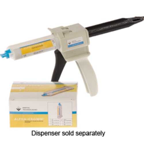Alpha-Crown Temporary Crown & Bridge material A1, 74g cartridge & 10