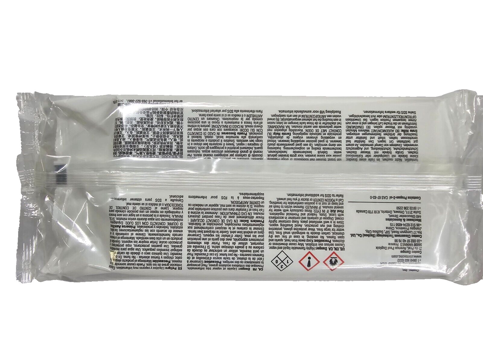 22 Packs of 50 Contec Presaturated Cleanroom Wipes PSPP0039, Sterile, 11/2025