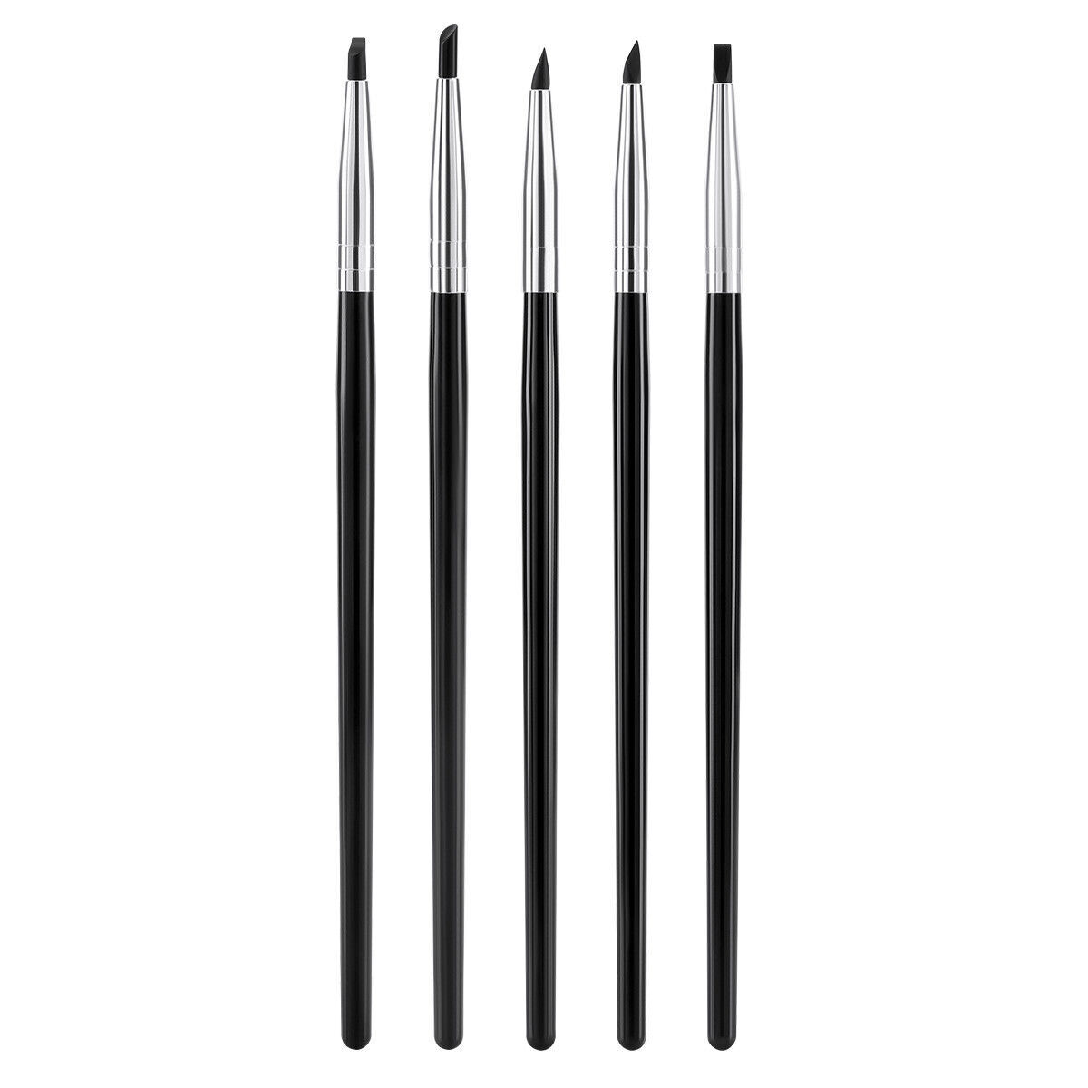 5 Pcs Dental Composite Silicone Brush Pen Resin Veneer Cement Porcelain Pen