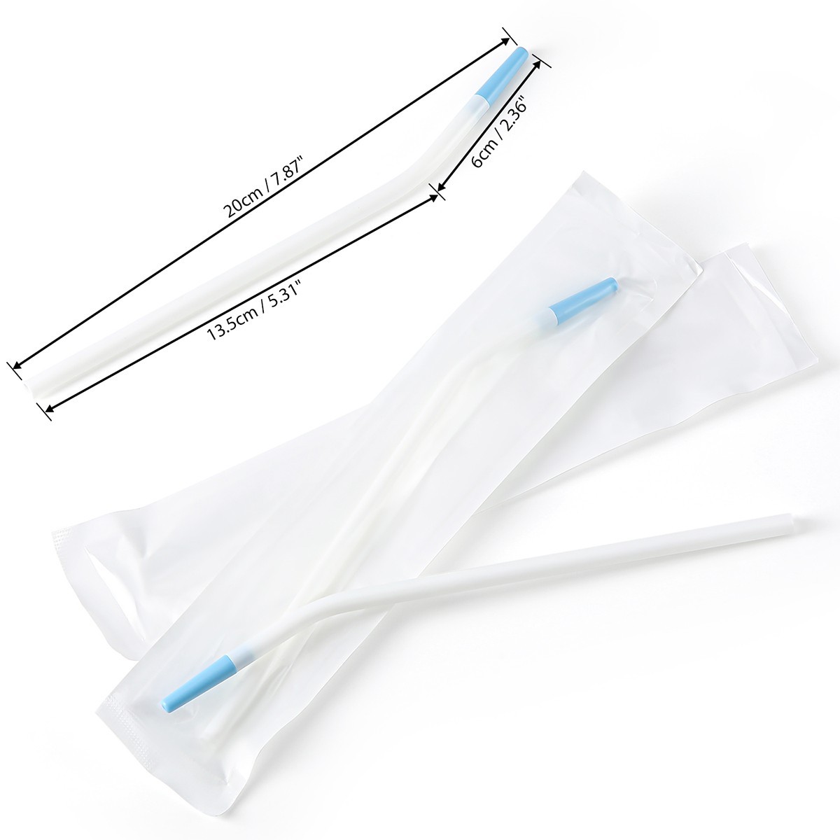 25pcs/box Disposable Dental Suction Tips Saliva Ejector Long Slim Suction Tubes