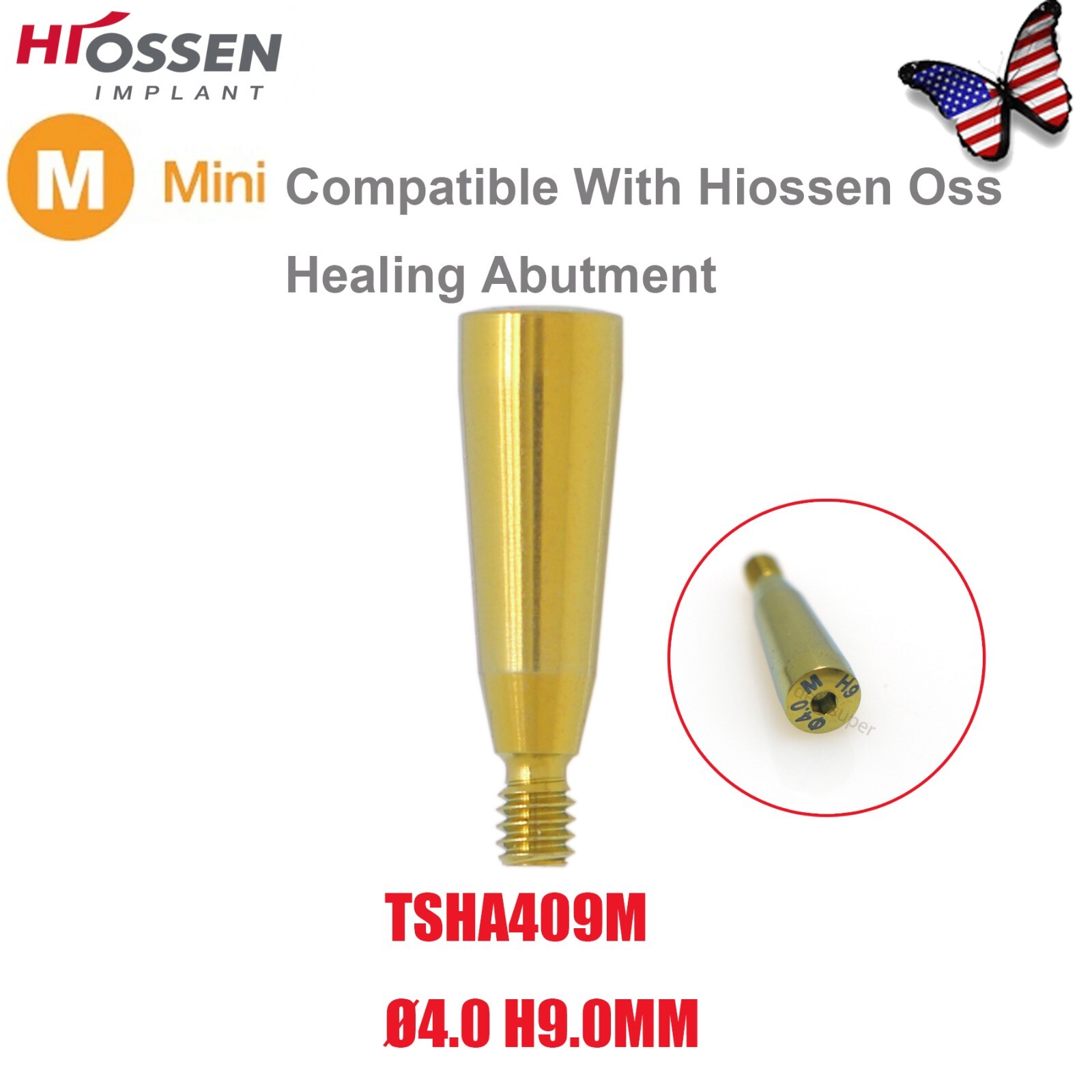 US OSS Dental Caps Healing Abutment Cap Mini Regular Platform Fits Oss Hiossen