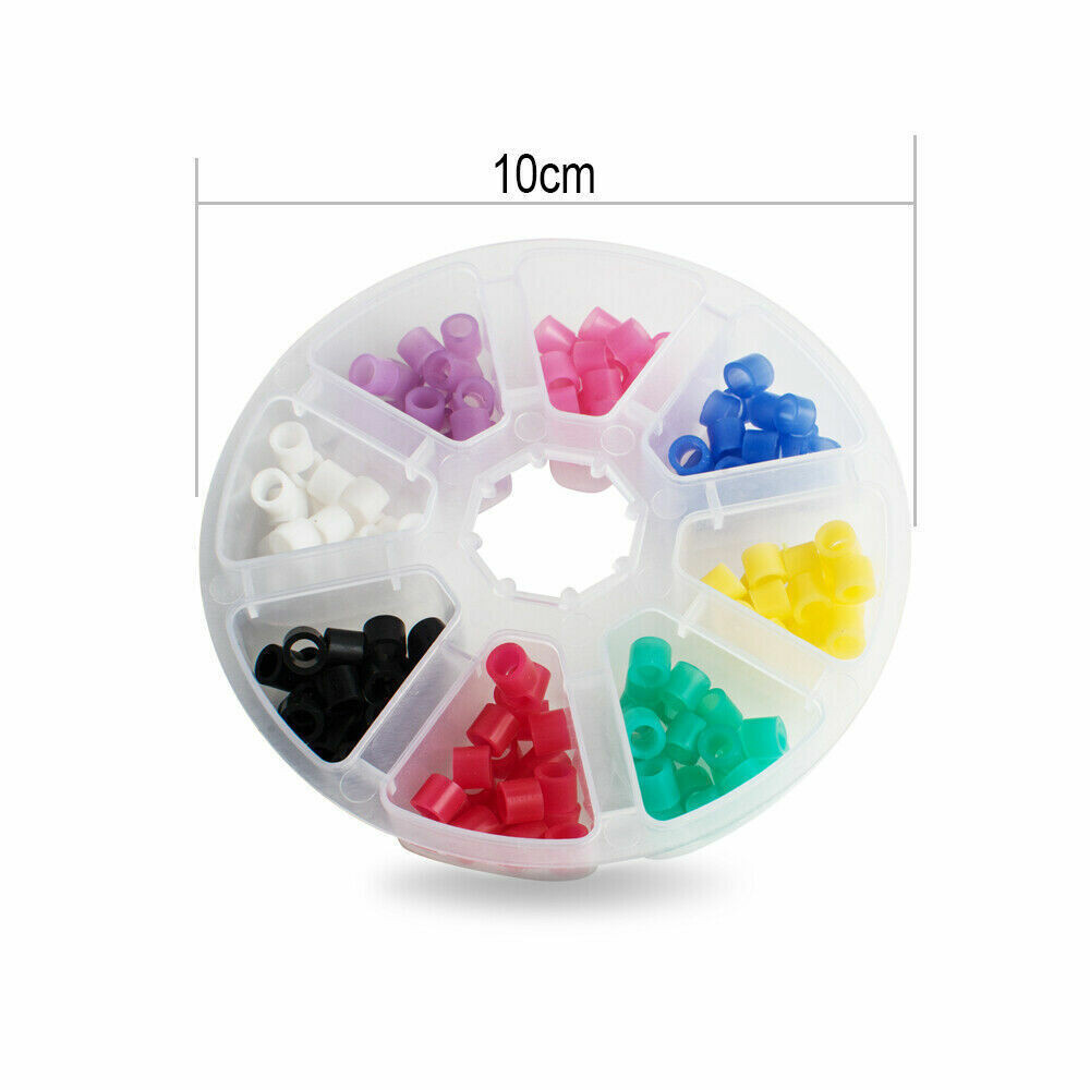 5 Box Dental Hygienist Autoclavable Silicone Rubber 8 Colors Mixed Assorted Ring