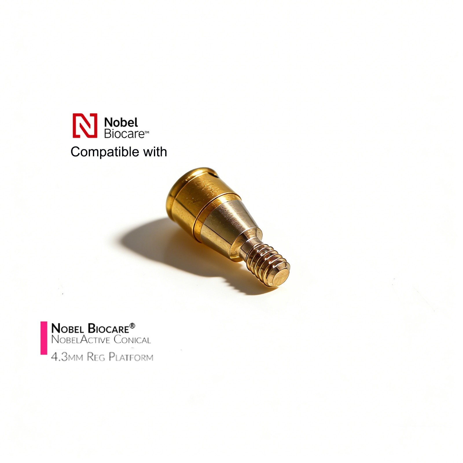 Locator Overdenture Abutment Fits Nobel Active Conical Connection NP/RP Platform