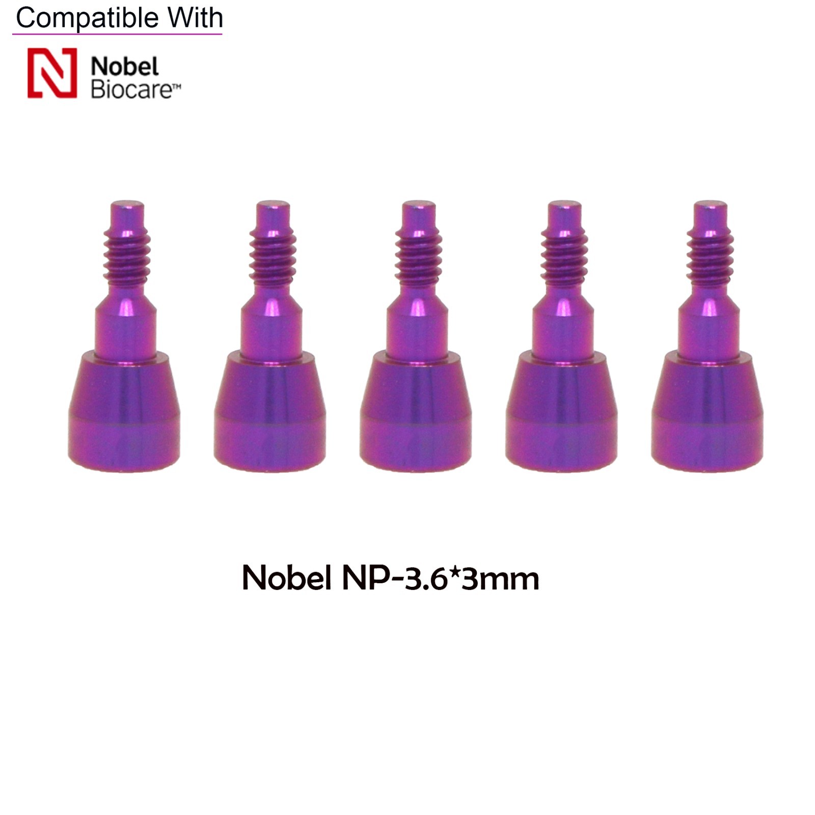 US NOB Dental Healing Cap Abutment NP ∅3.6 ∅5.0 3/5/7mm Fit Nobel Biocare Active