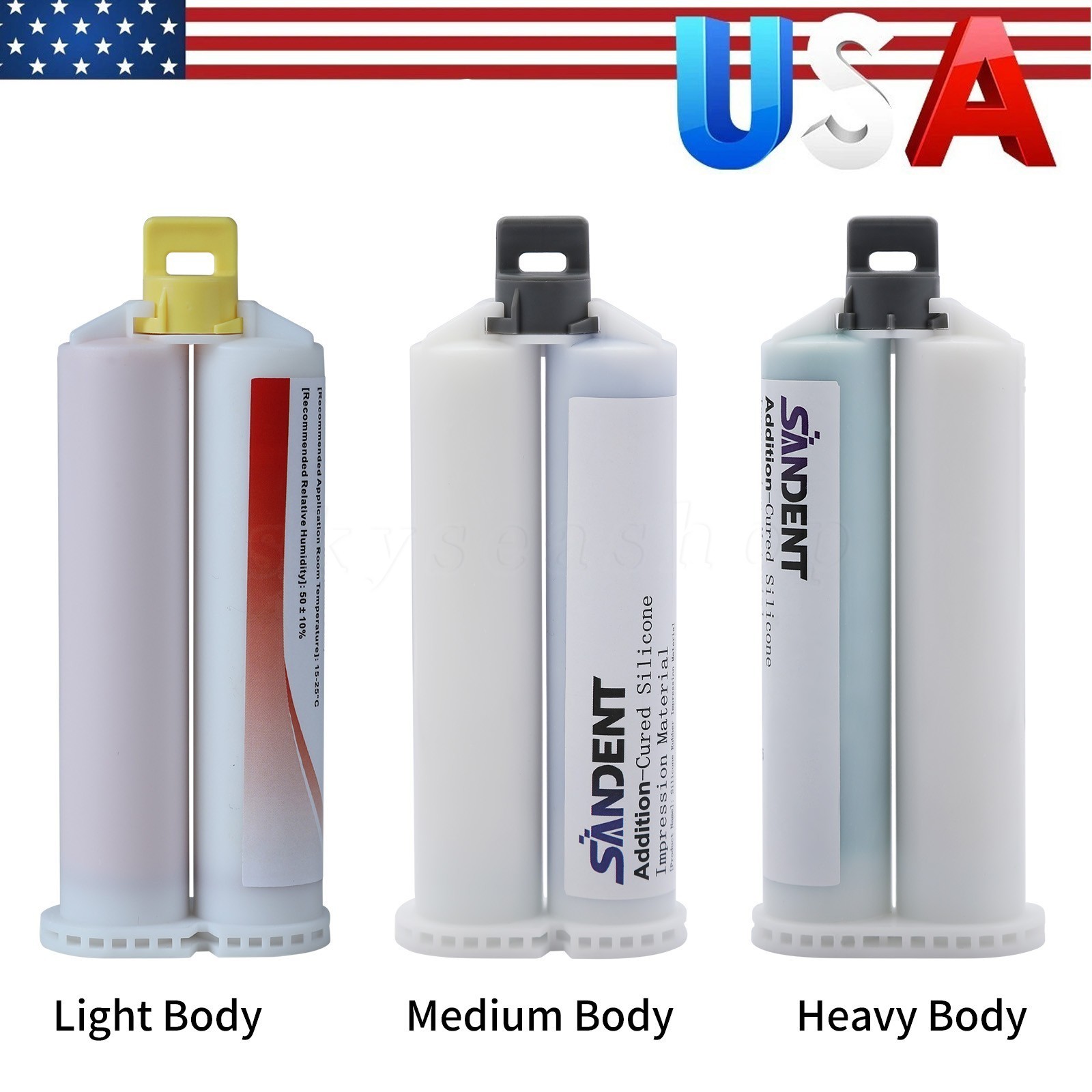 Dental VPS Impression Material Heavy Body Medium Light Body Fast Rapid Set 50ML