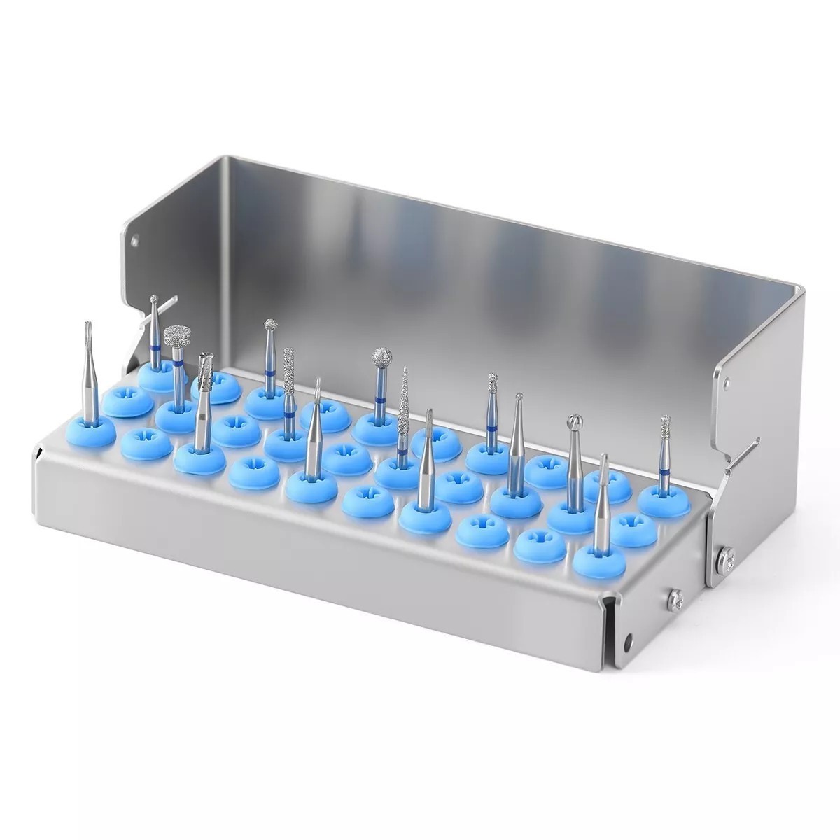 6/8/12/30 Holes Dental Implant Drills Bur Holder Disinfection Box Block