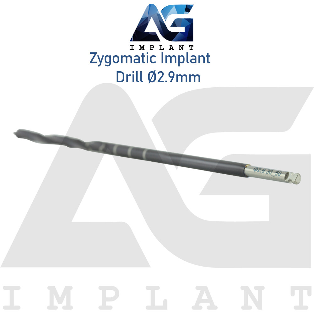 Zyg Dental Fixtures Drills Ø2.9mm Stainless Steel DLC Coating Instrument