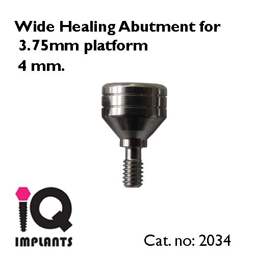 10 Wide Healing Caps for 3.75mm platform for Dental Implant Prosthetic Surgery