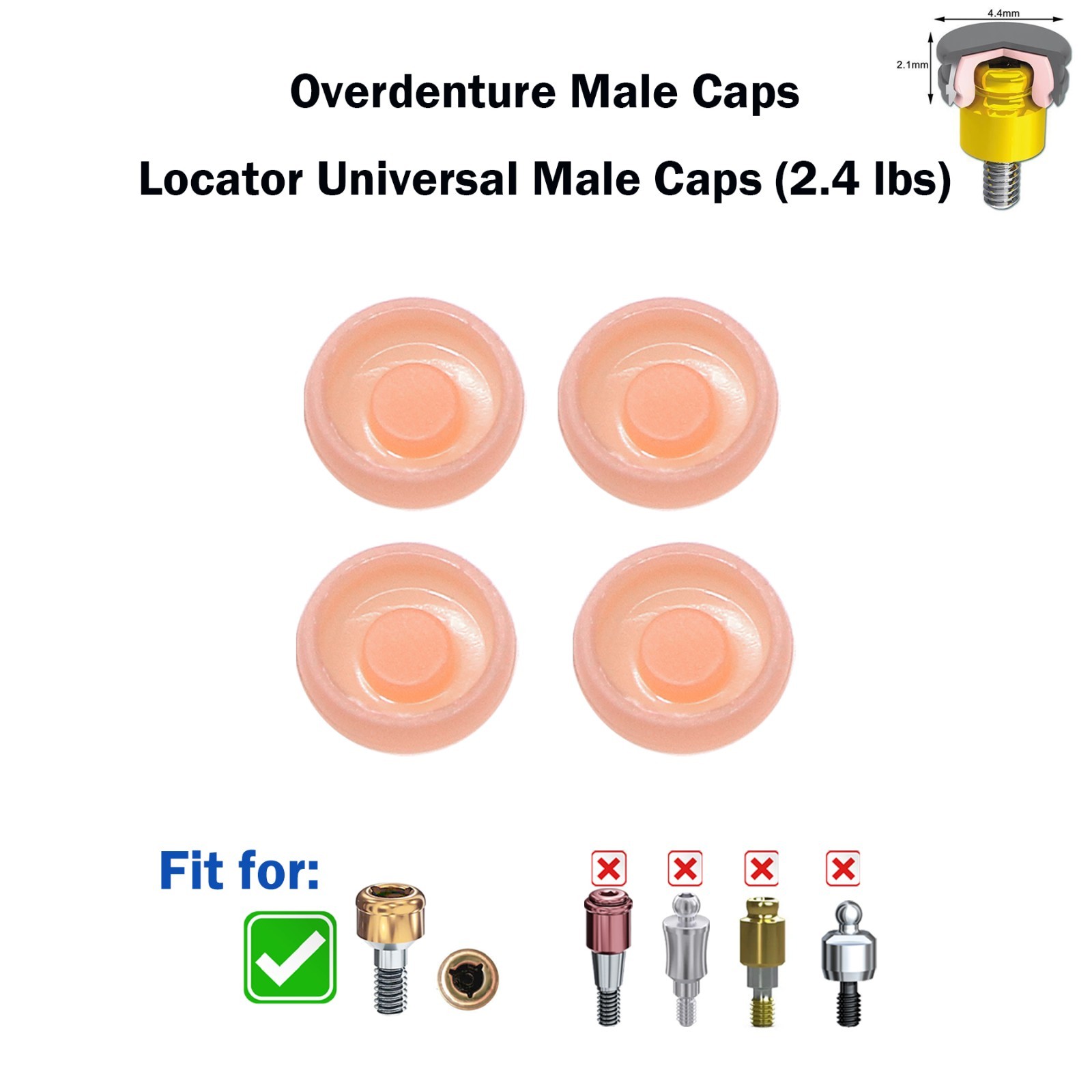 Zest Locator Anchor Abutment for NOBEL NobelActive Conical Connection NP 1-5mmGH